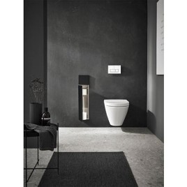 Module WC emco asis pure encastré, butée droite 730mm noir