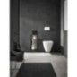 Module WC emco asis pure encastré, butée droite 730mm noir