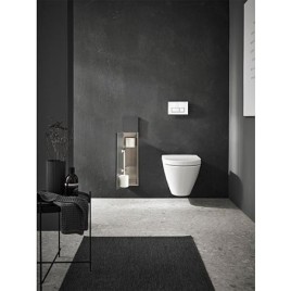 Module WC emco asis pure encastré, butée droite 730mm noir