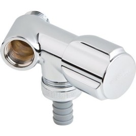 Schell Vanne de raccordement Comfort + clapet anti-retour p.pompe puisage, DN15 1/2", chrome