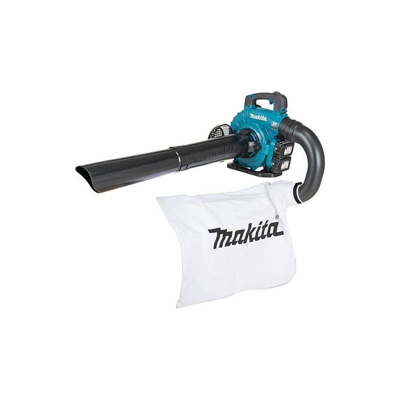 Souffleuse/aspirateur à feuilles MAKITA DUB363PT2V, 2x 18V avec 2x 5,0 Ah batteries et chargeur