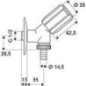 Schell Vanne Secur verrouillabel, avec clapet anti-retour, DN15 1/2", chrome