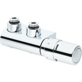 Kit de robinetterie Danfoss VHX-Duo, équerre, RAX Th. Tête couleur RAL 9016, blanc