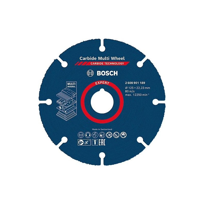 Disque de tronconnage BOSCH Expert Carbide Multiwheel Ø 125x22,23mm