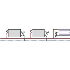 Limiteur de température de retour Danfoss FJVR15, passage DN15 (1/2")