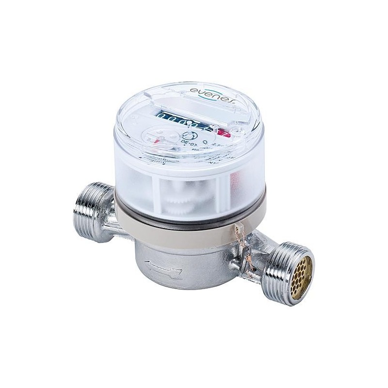 Compteur d eau froide EVENES Q3 2,5, DN15 (1/2"), B1 : 80mm cout de certification inclus