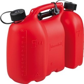 Bidon double Profi plastique, 6+3,5l, rouge 805000