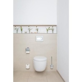 Abattant WC Tibali, blanc softclose, en duroplast charnière en inox