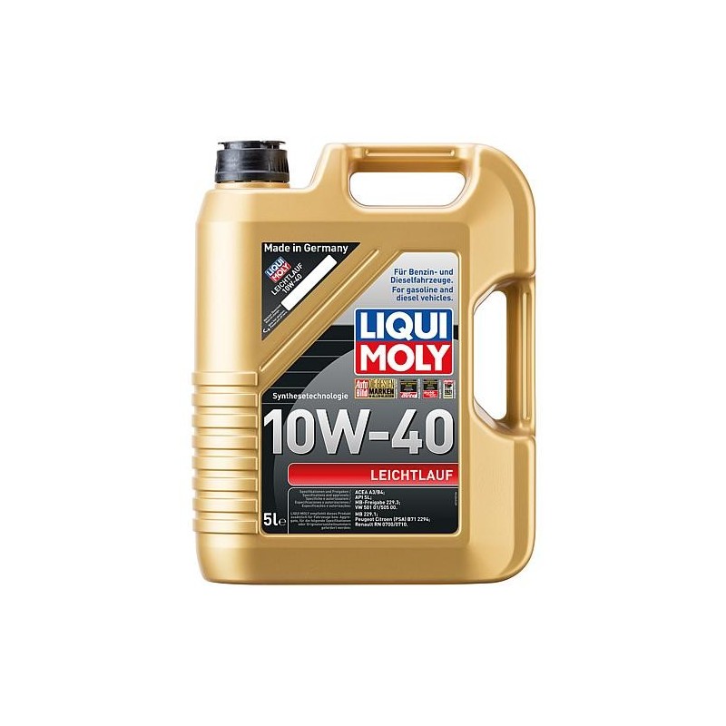 Huile de moteur LIQUI MOLY SAE 10W-40 contenu 5 litres