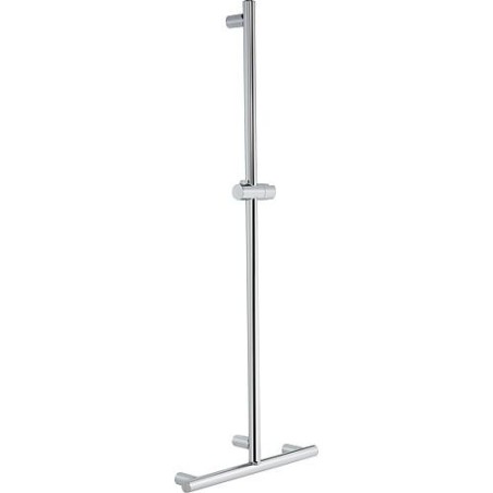 Main courante de douche avec barre Elida, acier inoxydable lxhxp:500x1235x87mm