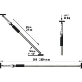 Support de montage BESSEY ST290 1600 - 2900 mm