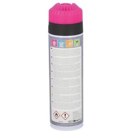 Spray de marquage rose fluo Roland Endres SpotMarker TYP7 360°, bombe aérosol 500ml