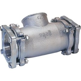 Accoup de serrage en fonte malleable fem/fem, Gaz PN 1, eau PN 16, Type TF 2 1/2" (76,1) Sortie avec filet fem ",