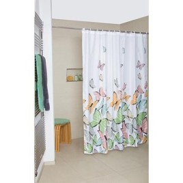 Rideau de douche ENISA 100% polyester 1800 x 2000 mm, 12 œillets