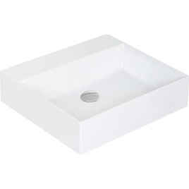 Vasque Elayla sans trou de robinet en céramique, blanc 500x130x450 mm