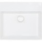 Vasque Elayla sans trou de robinet en céramique, blanc 500x130x450 mm