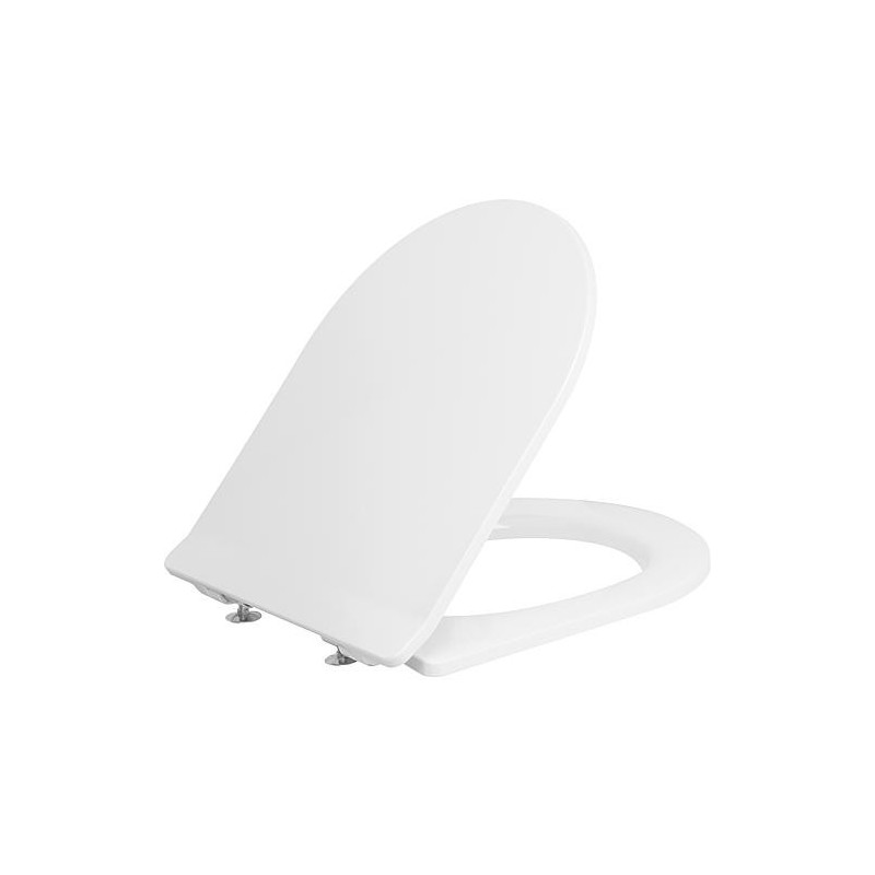 Abattant WC Design "Danio Slim" avec abaissement automatique Duroplast blanc