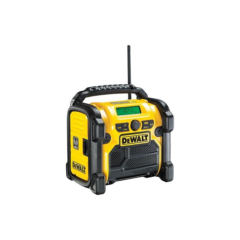 Radio secteur/batterie DEWALT 230V secteur ou 10,8 jusqu’à 18V sans batterie et chargeur