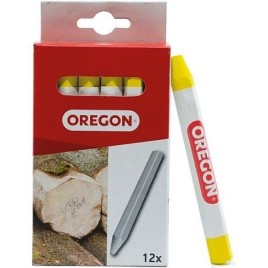 Craie forestière Oregon jaune, longueur 120mm, Ø 12mm UE 12 pièces