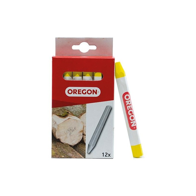 Craie forestière Oregon jaune, longueur 120mm, Ø 12mm UE 12 pièces