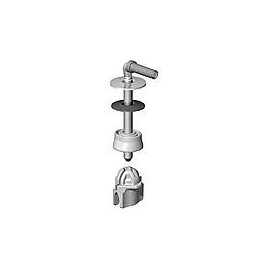 siege de WC Twist avec charniere en acier inox bahama-beige