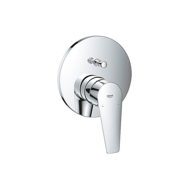 Mitigeur de baignoire Grohe BauEdge rosace Ø: 158 mm chrome