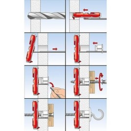 Cheville Fischer Duotec 12 Emballage 10 Pieces