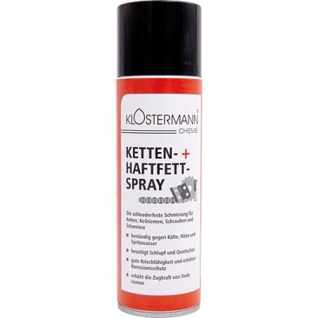 Spray graisse a châine et graisse adhésive, KLOSTERMANN bombe aérosol 300ml