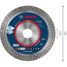 Disque diamant BOSCH Expert HardCeramic Ø 125x22,23x1,4mm