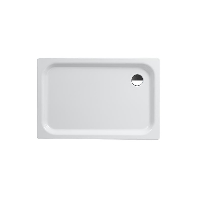 Receveur Eram rectangulaire 1200x65x800 mm acier émaillé, blanc