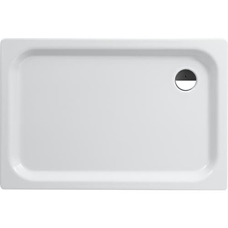 Receveur Eram rectangulaire 1200x65x800 mm acier émaillé, blanc