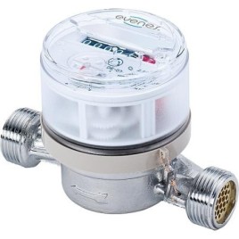 Compteur d eau froide EVENES Q3 4, DN20(3/4"), raccord 1" B1-130mm cout de certifications inclus