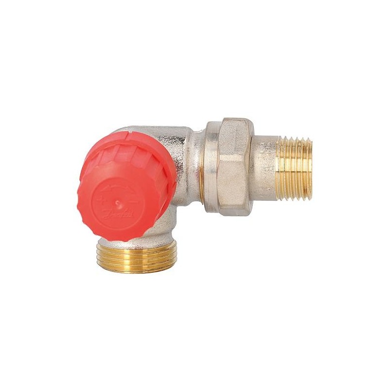 Vanne thermostatique Danfoss RA-N15, équerre gauche, DN15 (1/2")xDN20 (3/4") Eurokonus