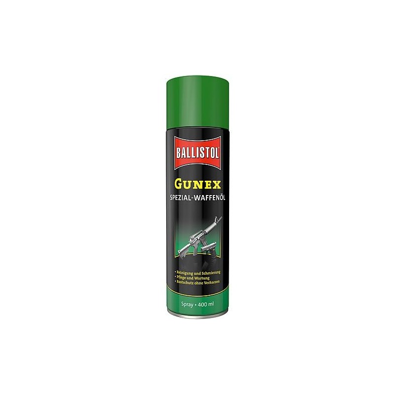 Huile d’arme spécial BALLISTOL Gunex bombe aérosol 400ml