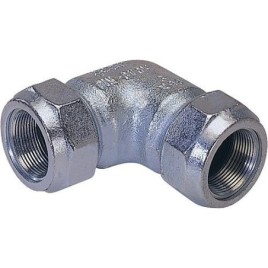 Accoup de serrage en fonte malleable fem/fem, Gaz PN 4, eau PN 10, Type WO 3/4" Coude                              ",