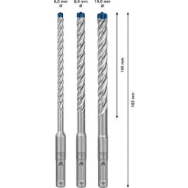 kit de marteau piqueur BOSCH Expert 7x, 3 pieces. 4 découpes ø