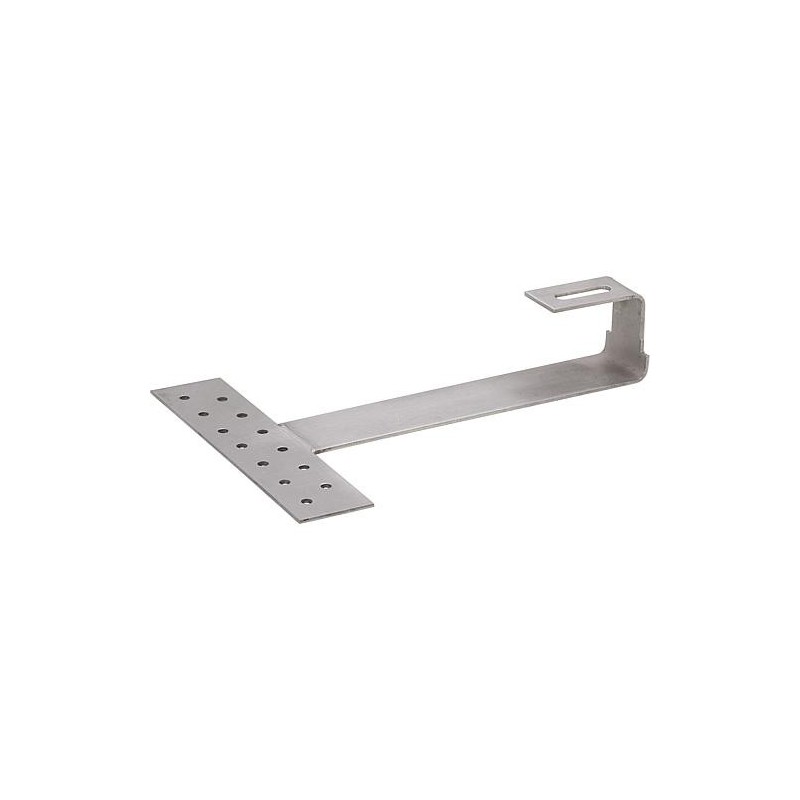 crochet de toiture standard pour tuile plate, inox, pour PV Panneaux a tube et plat