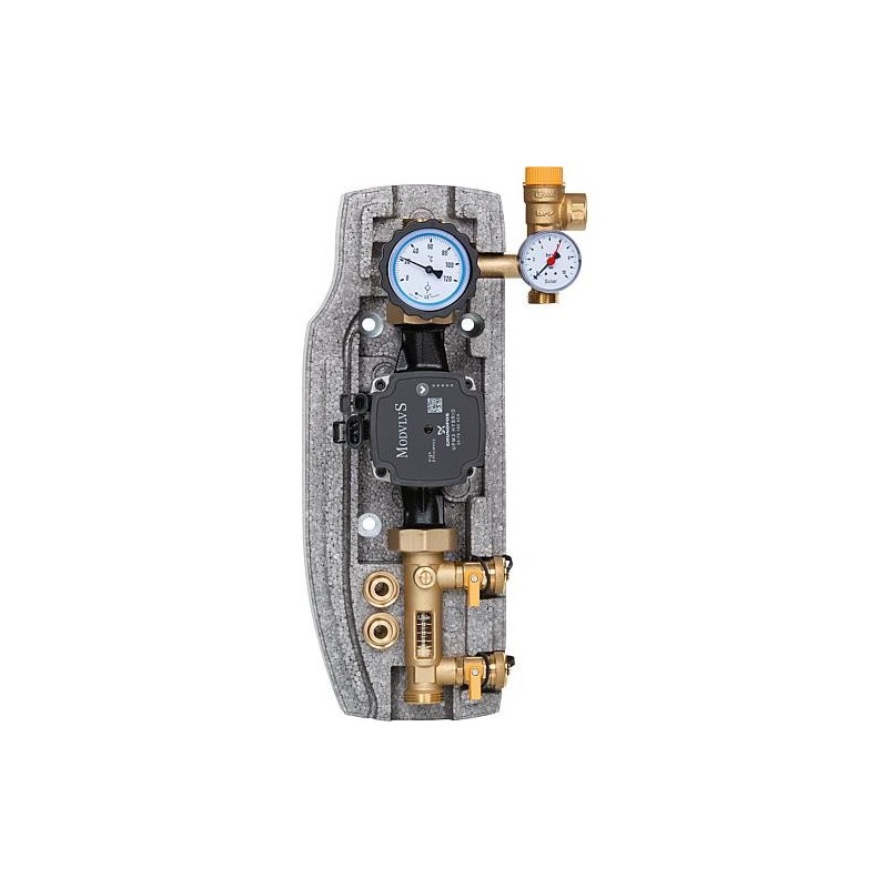 Reservoir solaire Easyflow DN25(1"), un circuit, 2-12l/min Grundfos UPM3 hybride 25-70