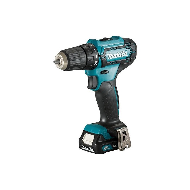 Perceuse visseuse sans fil MAKITA 12V avec 2x 2,0 Ah batterie et chargeur en mallette DF333DSAE