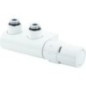 Kit de robinetterie Danfoss VHX-Duo, passage, RAX Th. Tête couleur RAL 9016, blanc