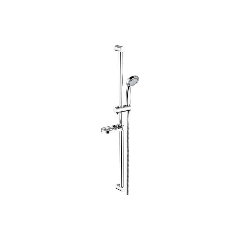 Kit de douche OPtima + douchette porte-savon + flexible de douche barre de douche 600mm