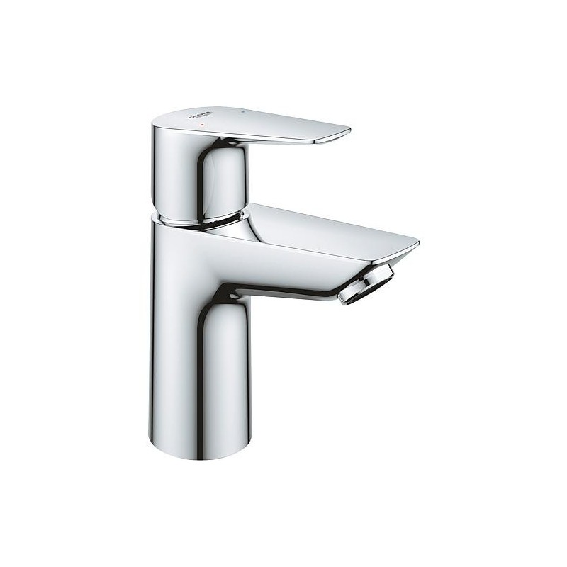 Mitigeur de lavabo Grohe BauEdge S-Size saillie 93 mm chrome sans garniture d’écoulement