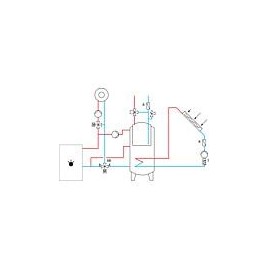 Kit solaire SX 2.51 montage sur toiture 15,04m2 sans reservoir solaire