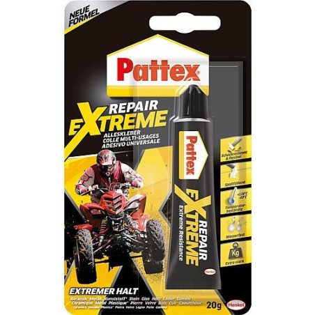 Colle pour réparation PATTEX Repair Extrem gel 20g Carte blister