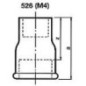 Raccord en fonte malleable galva Nr.526 Rallonge Ø 1/2" x 30