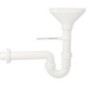 Siphon entonnoir DN 40 fixation murale incluse