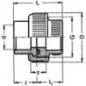 PVC-U - Raccord adhesif Raccord visse, 110 mm, manchon adhesif bilateral