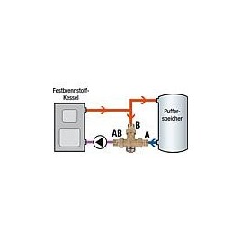 Clapet de chargement Easyflow Wook, type 741 C, 72°C, DN40(2") écrou x DN32(11/4") male