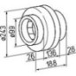 Ventilateur radial de tuyaux RR 160 B