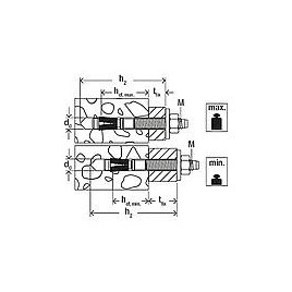 Goujon d’ancrage FAZ II Plus 12/100 HBS, zingué, UE 20